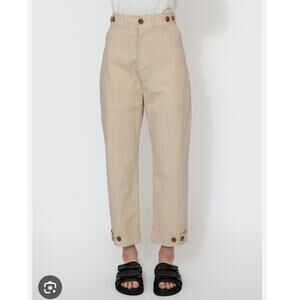 Mijeong park cropped workwear pants utility high rise minimalist xs